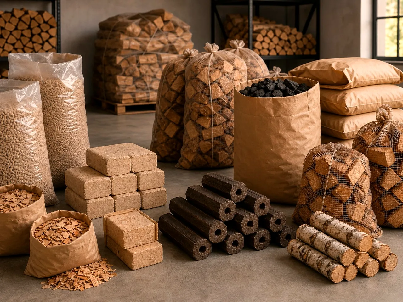 Топливные брикеты RUF из берёзы в Тучковом